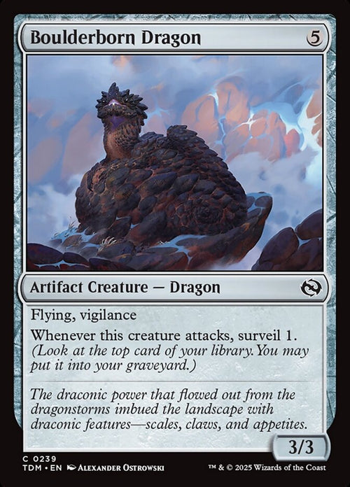 Card Scan of Boulderborn Dragon | TDM