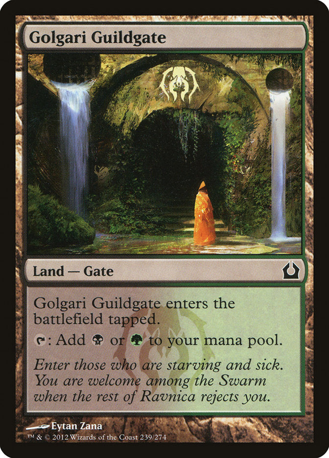 Card Scan of Golgari Guildgate | RTR