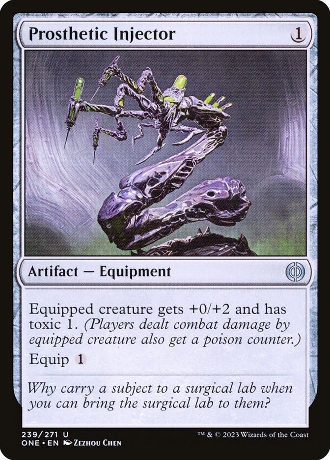 Card Scan of Prosthetic Injector | ONE