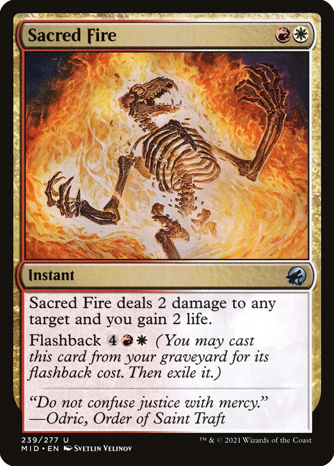 Card Scan of Sacred Fire | MID
