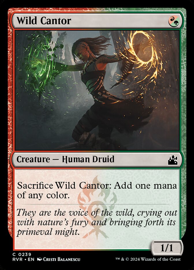Card Scan of Wild Cantor | RVR