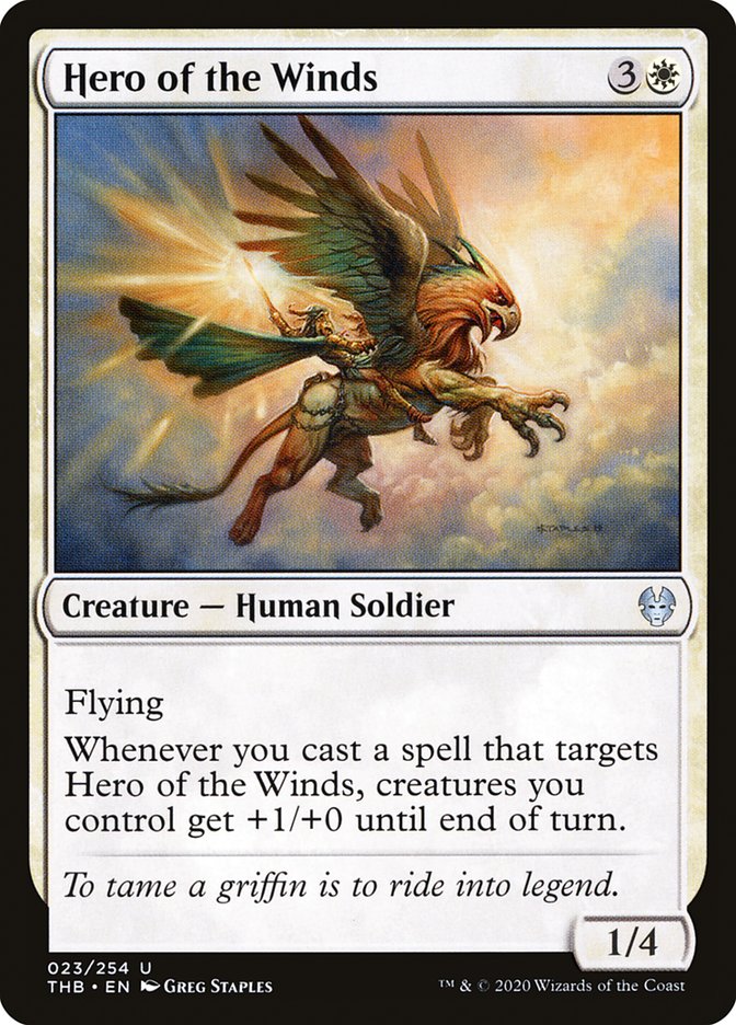 Card Scan of Hero of the Winds | THB