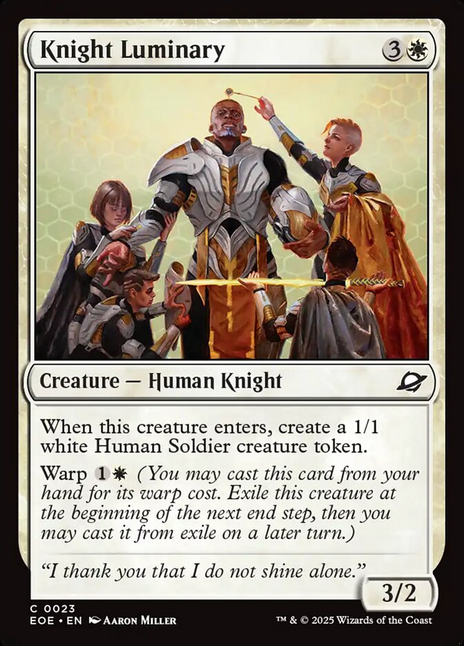 Knight Luminary Card Scan