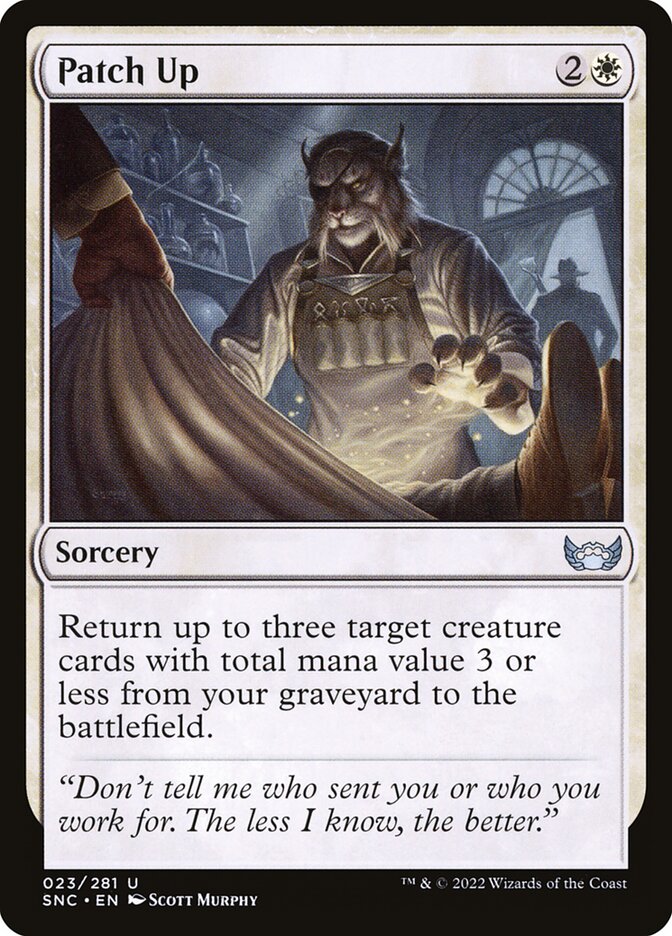 Card Scan of Patch Up | SNC