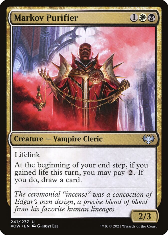 Card Scan of Markov Purifier | VOW