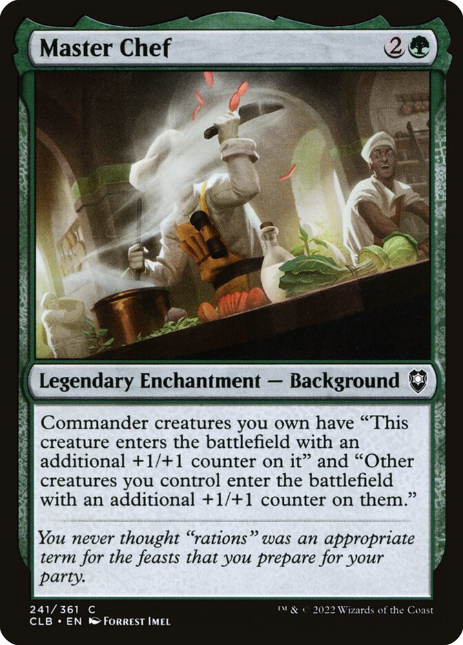 Card Scan of Master Chef | CLB