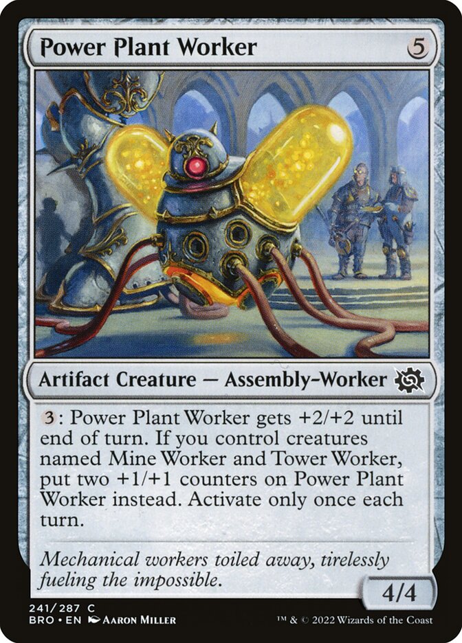 Card Scan of Power Plant Worker | BRO