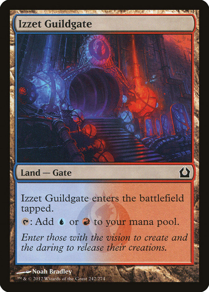 Card Scan of Izzet Guildgate | RTR