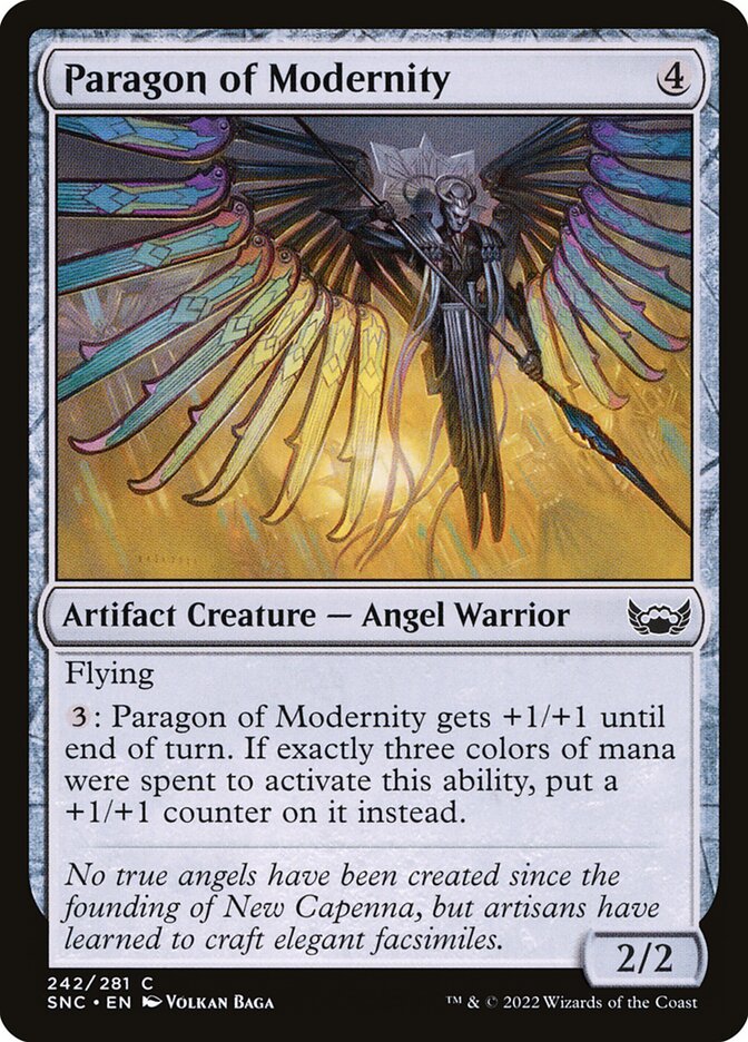 Card Scan of Paragon of Modernity | SNC