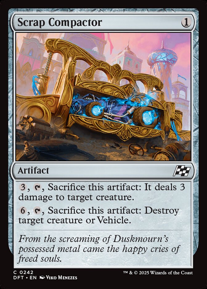 Card Scan of Scrap Compactor | DFT