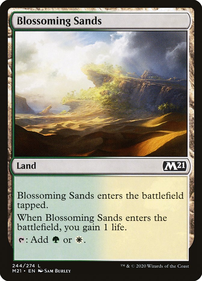 Card Scan of Blossoming Sands | M21