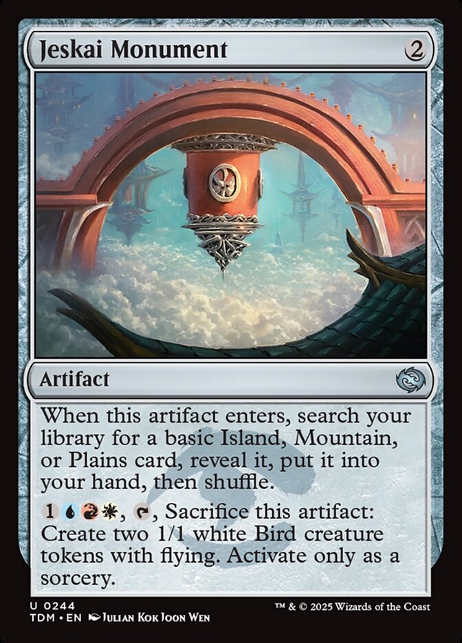 Card Scan of Jeskai Monument | TDM