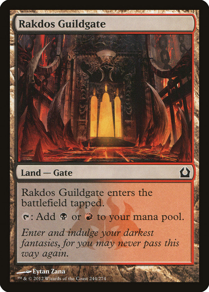 Card Scan of Rakdos Guildgate | RTR