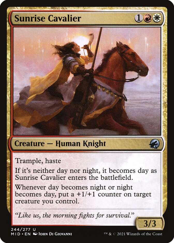 Card Scan of Sunrise Cavalier | MID