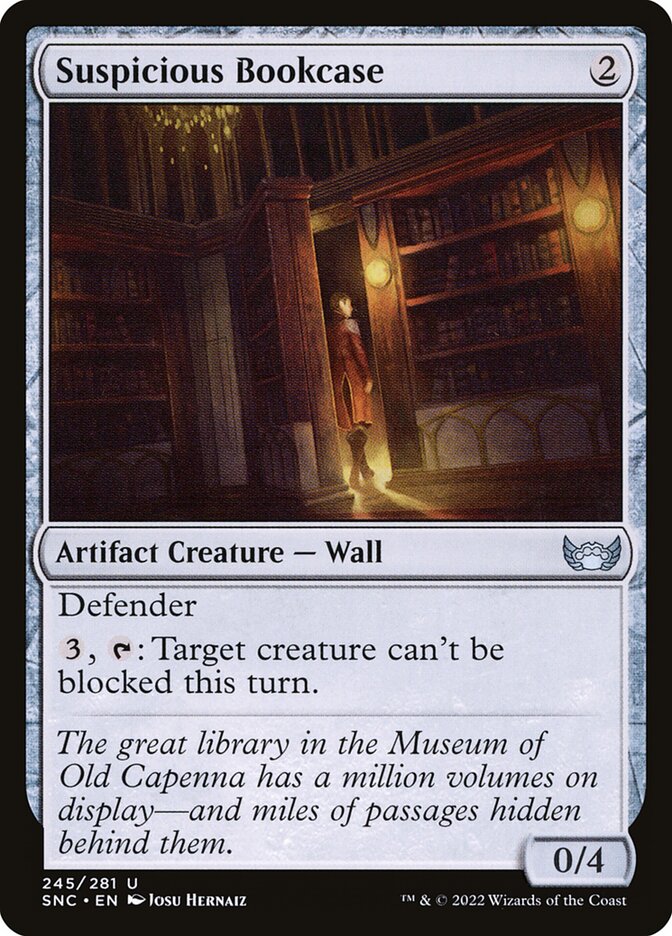 Card Scan of Suspicious Bookcase | SNC