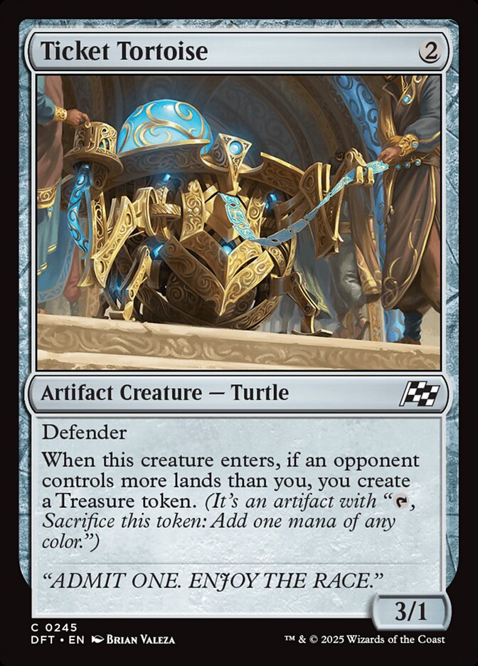 Card Scan of Ticket Tortoise | DFT