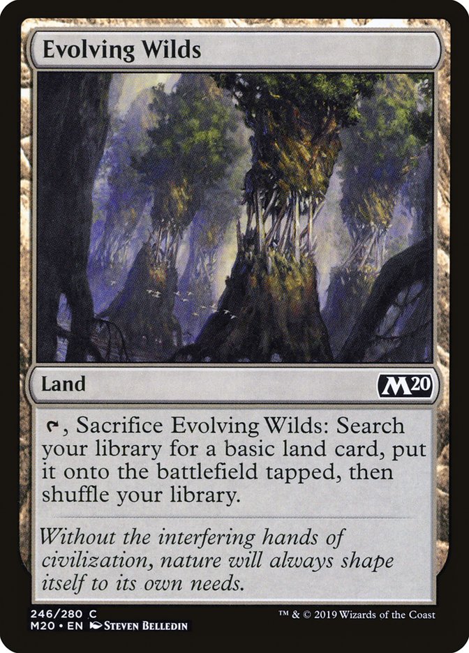 Card Scan of Evolving Wilds | M20