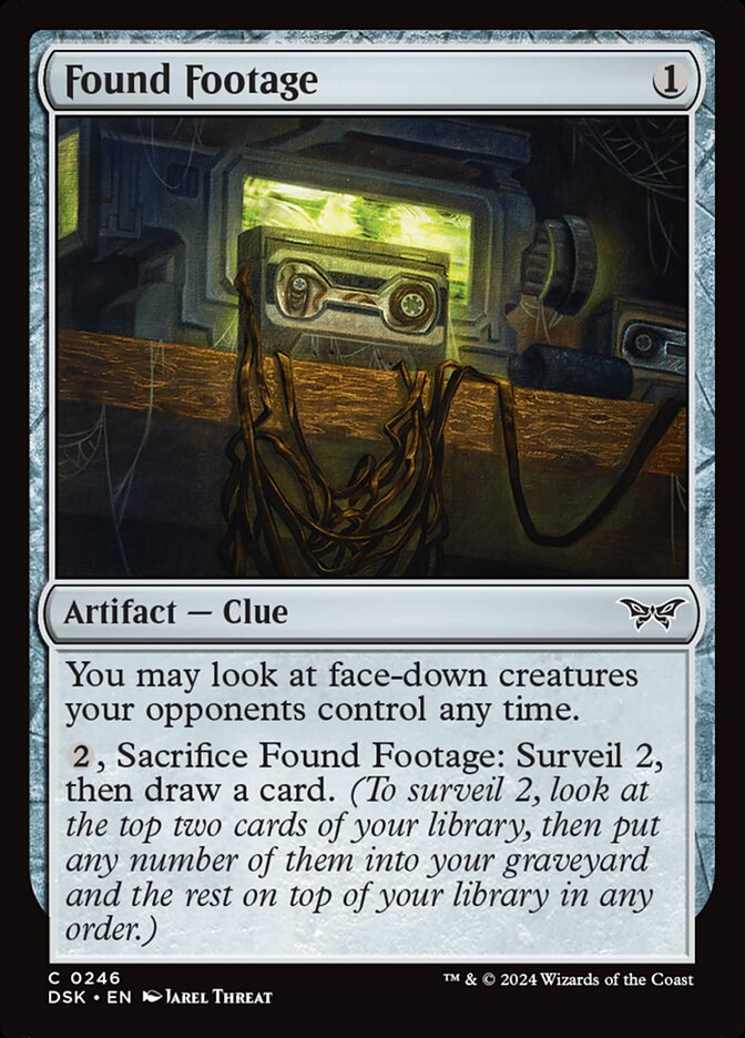 Card Scan of Found Footage | DSK