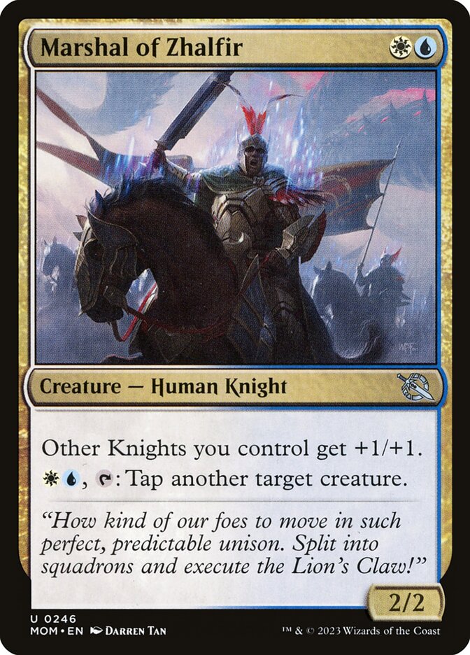 Card Scan of Marshal of Zhalfir | MOM