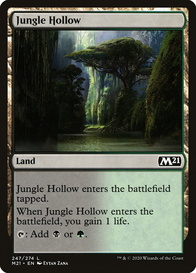 Card Scan of Jungle Hollow | M21
