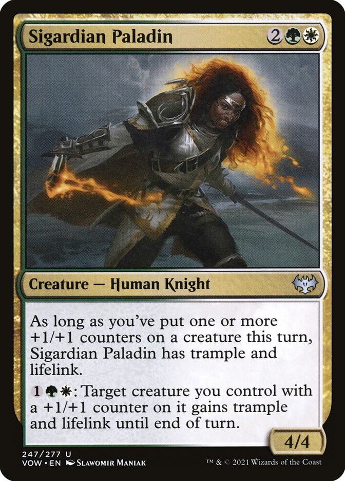 Card Scan of Sigardian Paladin | VOW