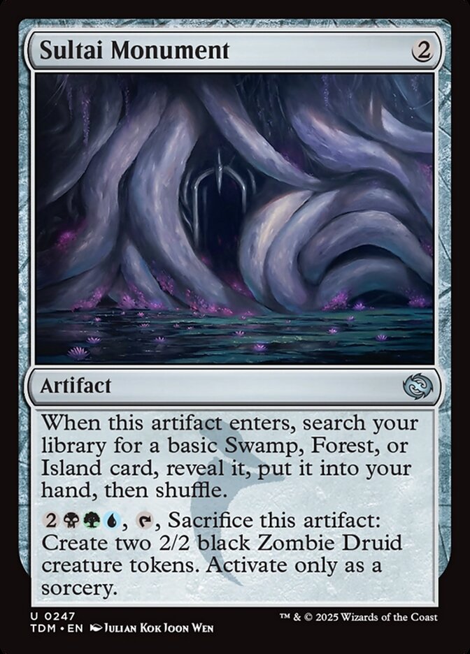 Card Scan of Sultai Monument | TDM