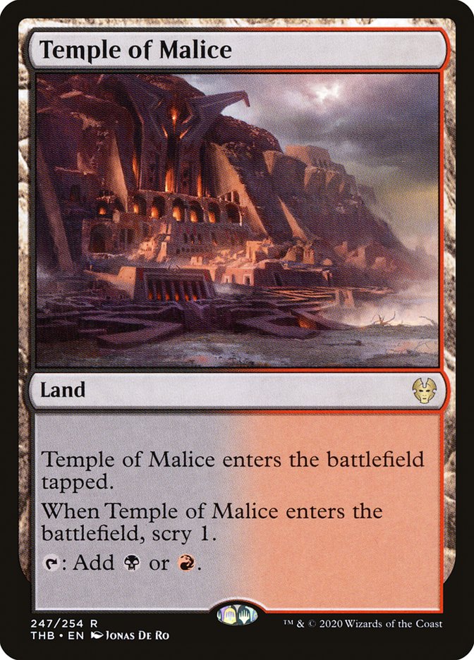 Card Scan of Temple of Malice | THB