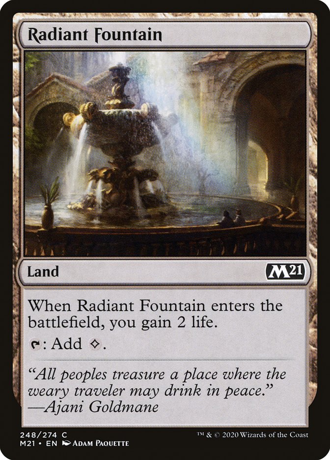 Card Scan of Radiant Fountain | M21