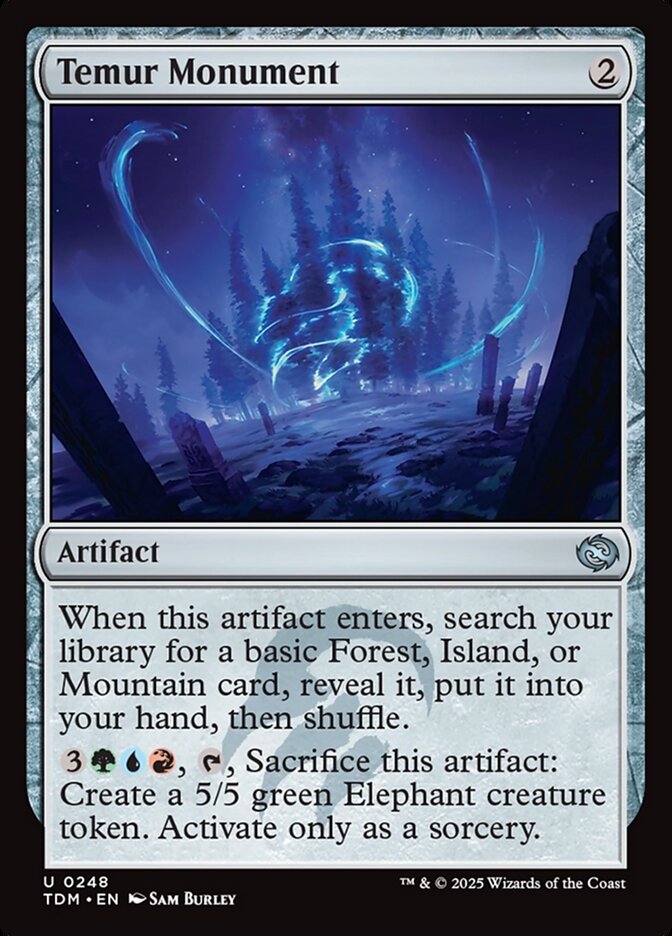 Card Scan of Temur Monument | TDM