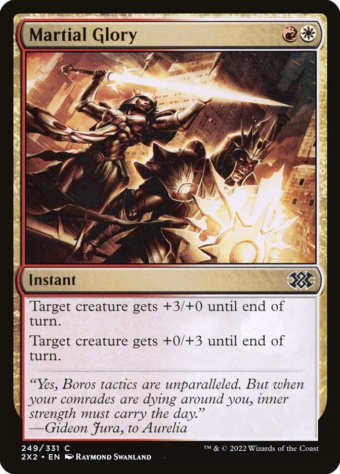 Card Scan of Martial Glory | 2X2
