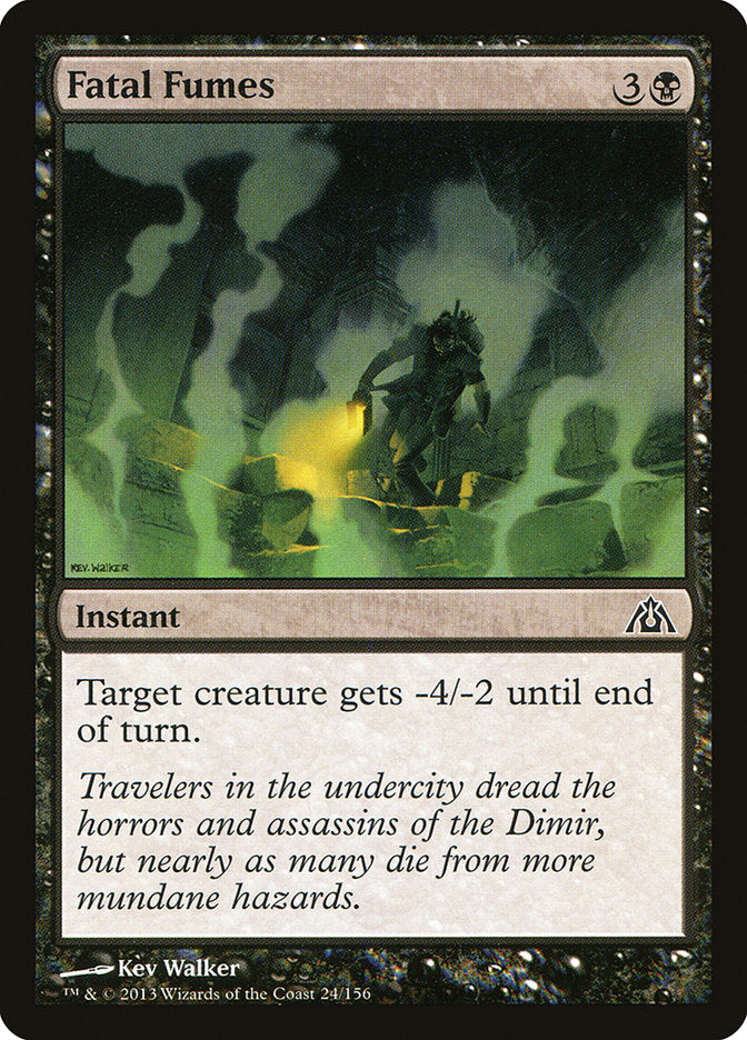 Card Scan of Fatal Fumes | DGM