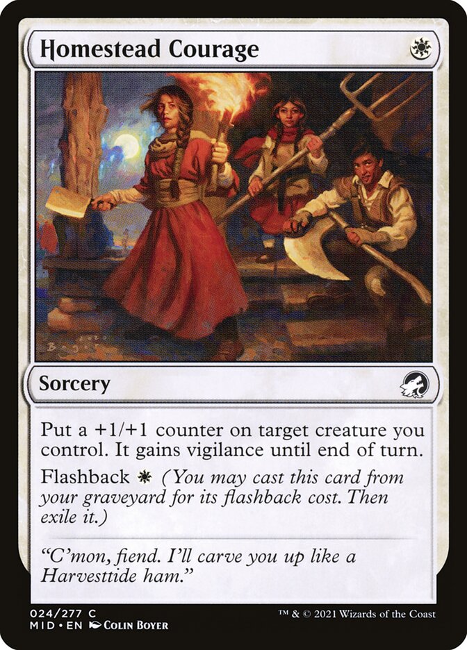 Card Scan of Homestead Courage | MID