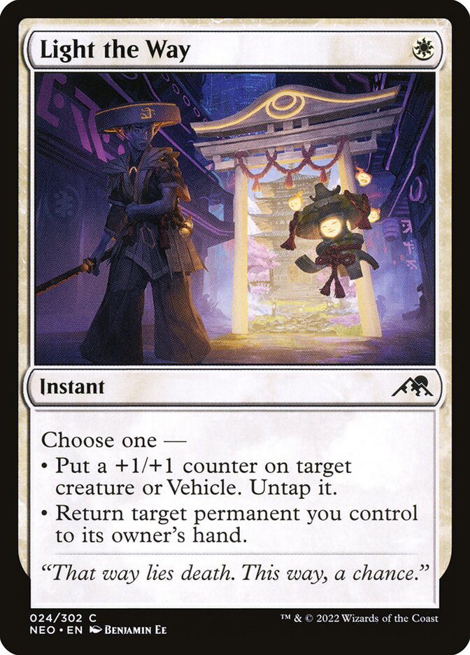 Card Scan of Light the Way | NEO