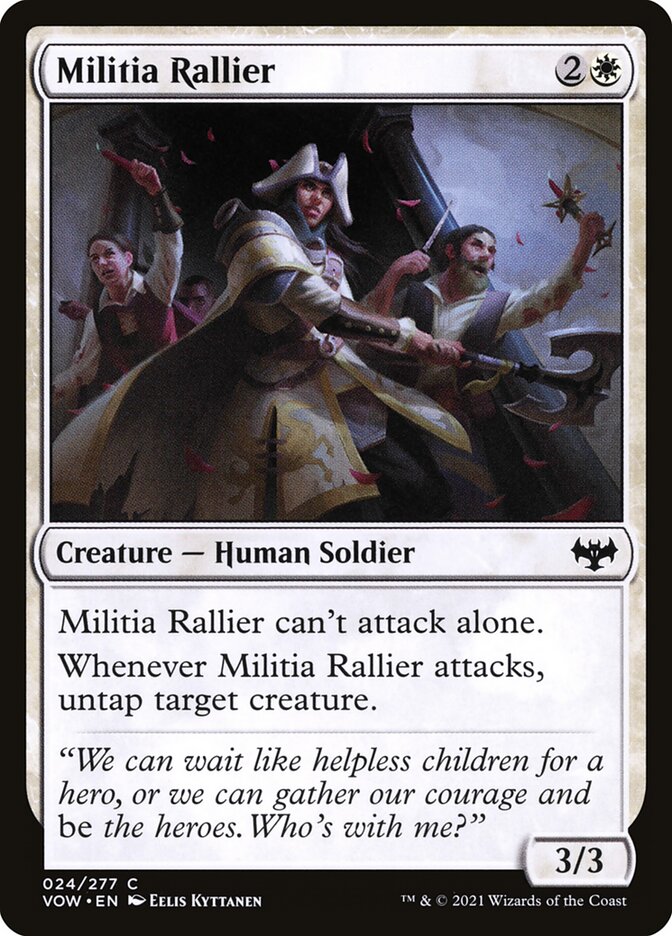 Card Scan of Militia Rallier | VOW