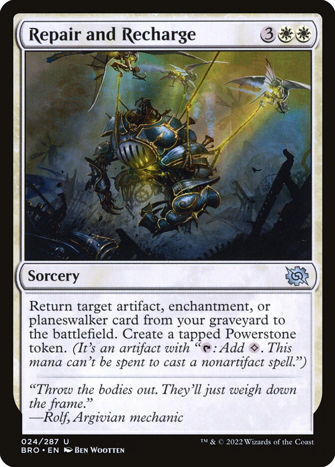 Card Scan of Repair and Recharge | BRO