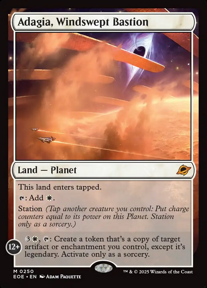 Adagia, Windswept Bastion Card Scan