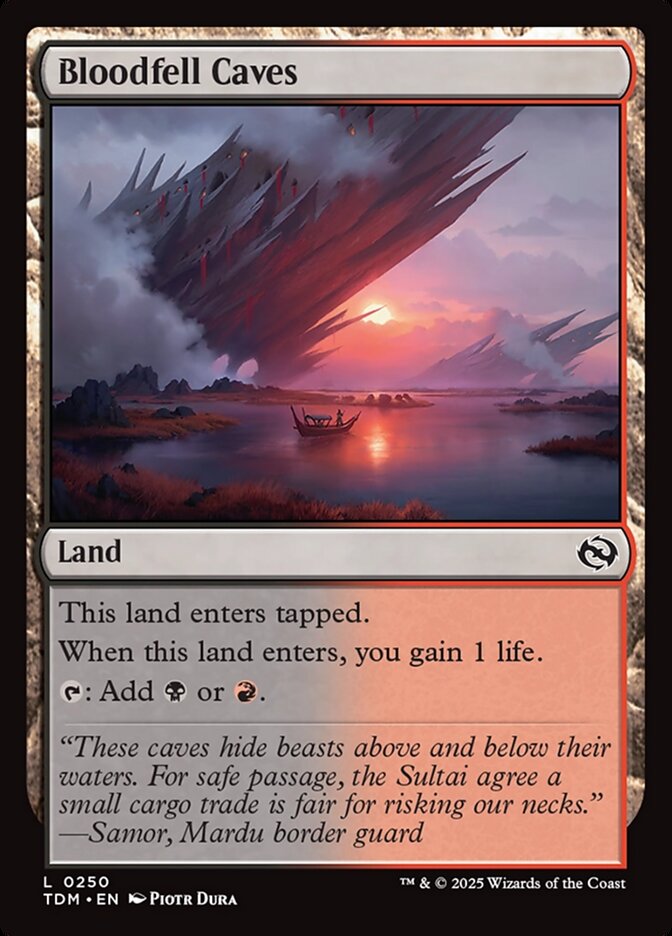 Card Scan of Bloodfell Caves | TDM
