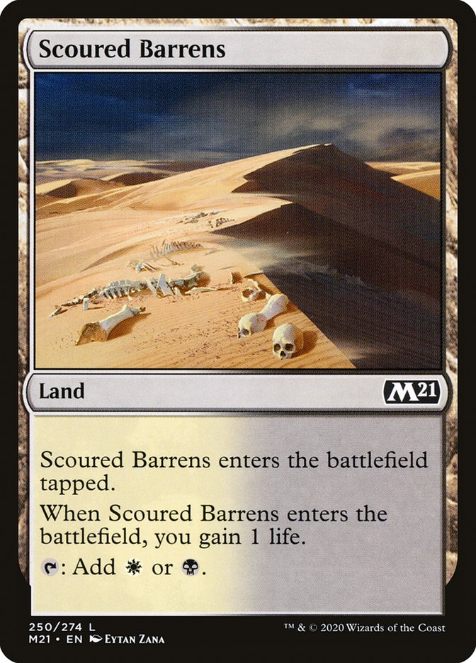 Card Scan of Scoured Barrens | M21