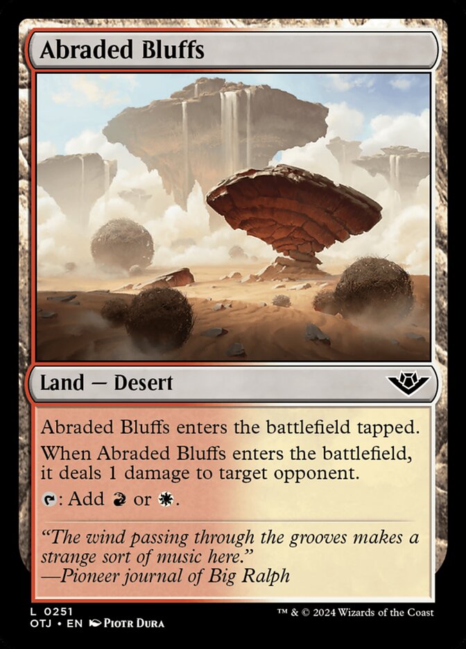 Card Scan of Abraded Bluffs | OTJ