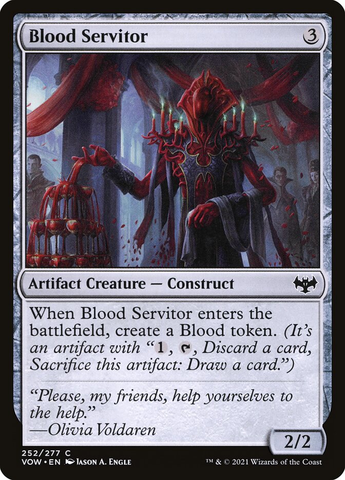 Card Scan of Blood Servitor | VOW