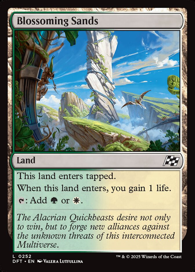 Card Scan of Blossoming Sands | DFT