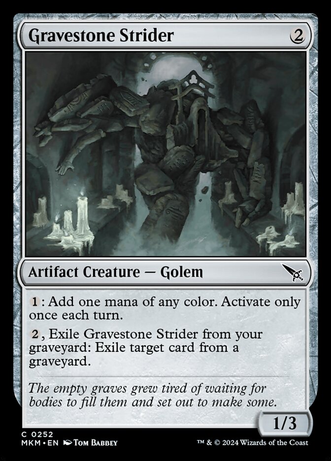 Card Scan of Gravestone Strider | MKM