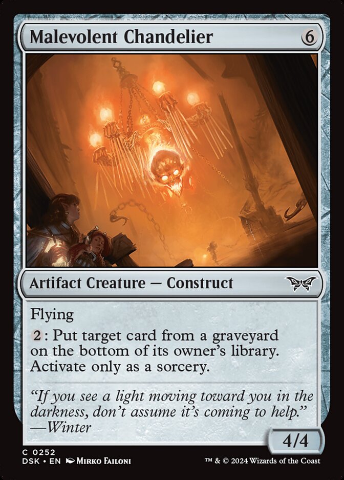 Card Scan of Malevolent Chandelier | DSK