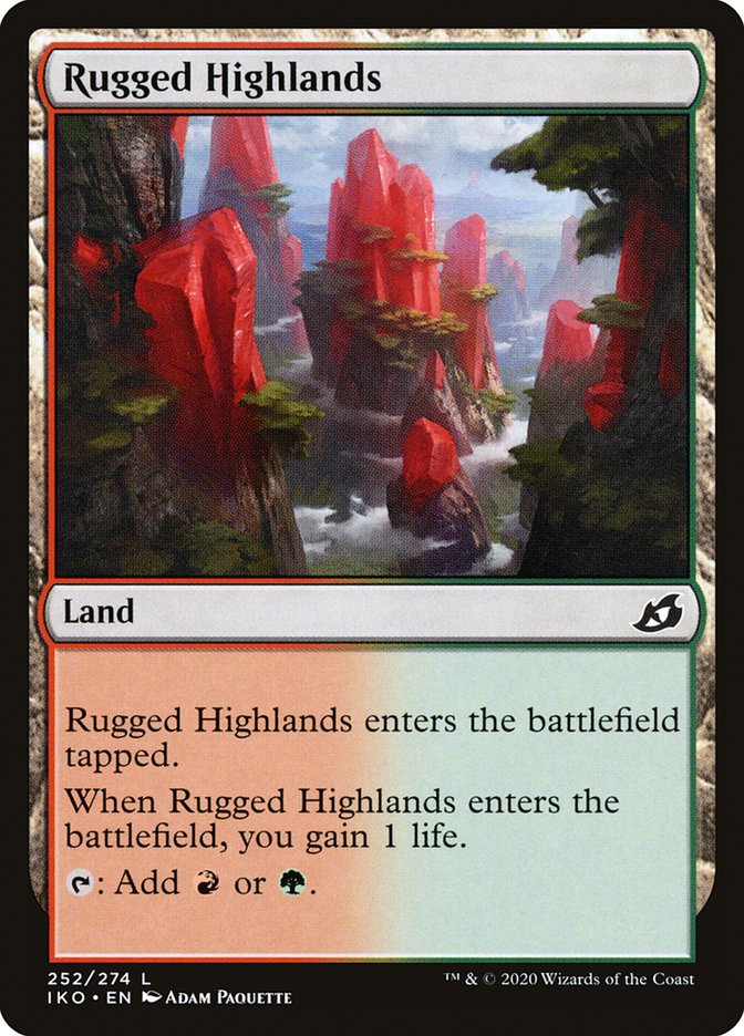 Card Scan of Rugged Highlands | IKO