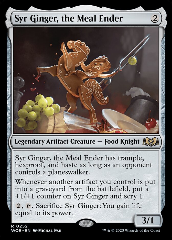 Card Scan of Syr Ginger, the Meal Ender | WOE