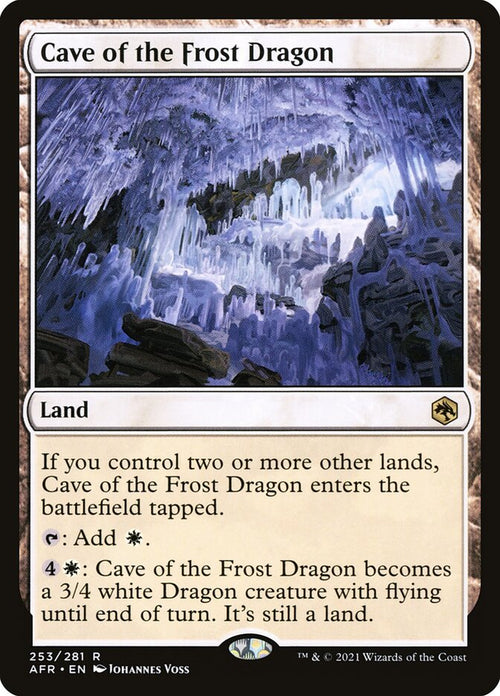 Card Scan of Cave of the Frost Dragon | AFR