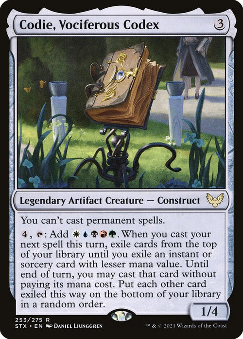 Card Scan of Codie, Vociferous Codex | STX