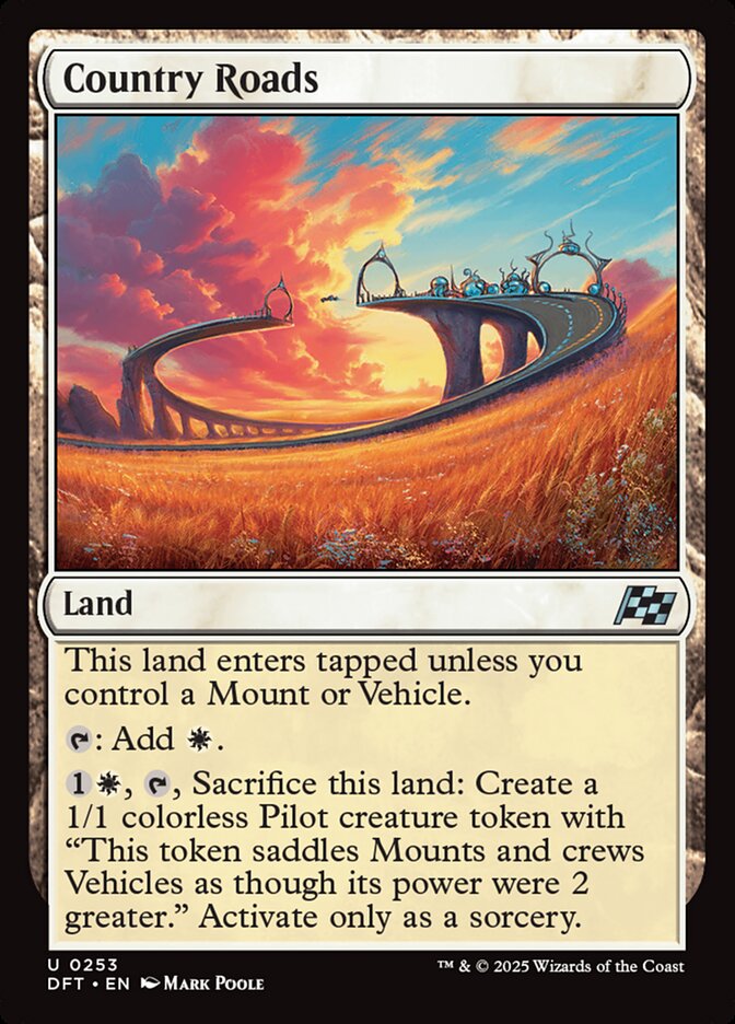 Card Scan of Country Roads | DFT