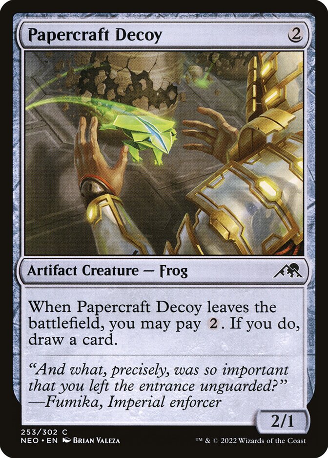 Card Scan of Papercraft Decoy | NEO