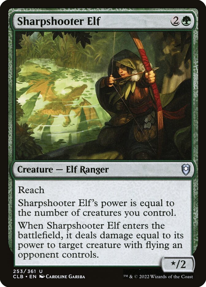 Card Scan of Sharpshooter Elf | CLB
